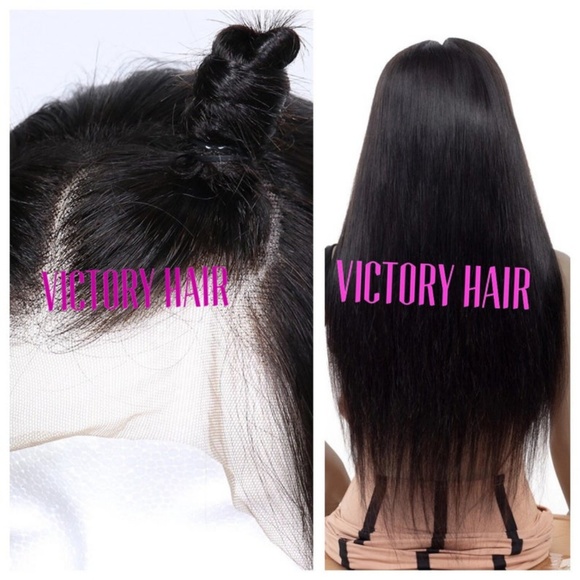BlessWig.com straight  long black lace front wig main image 2